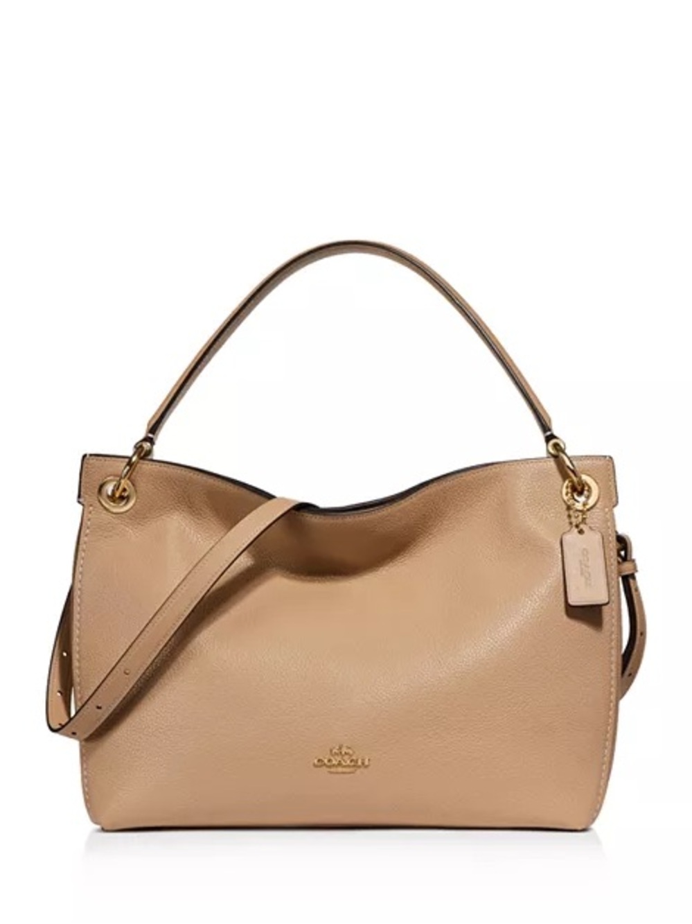 Coach Polished Pebble Leather Clarkson Hobo Purse